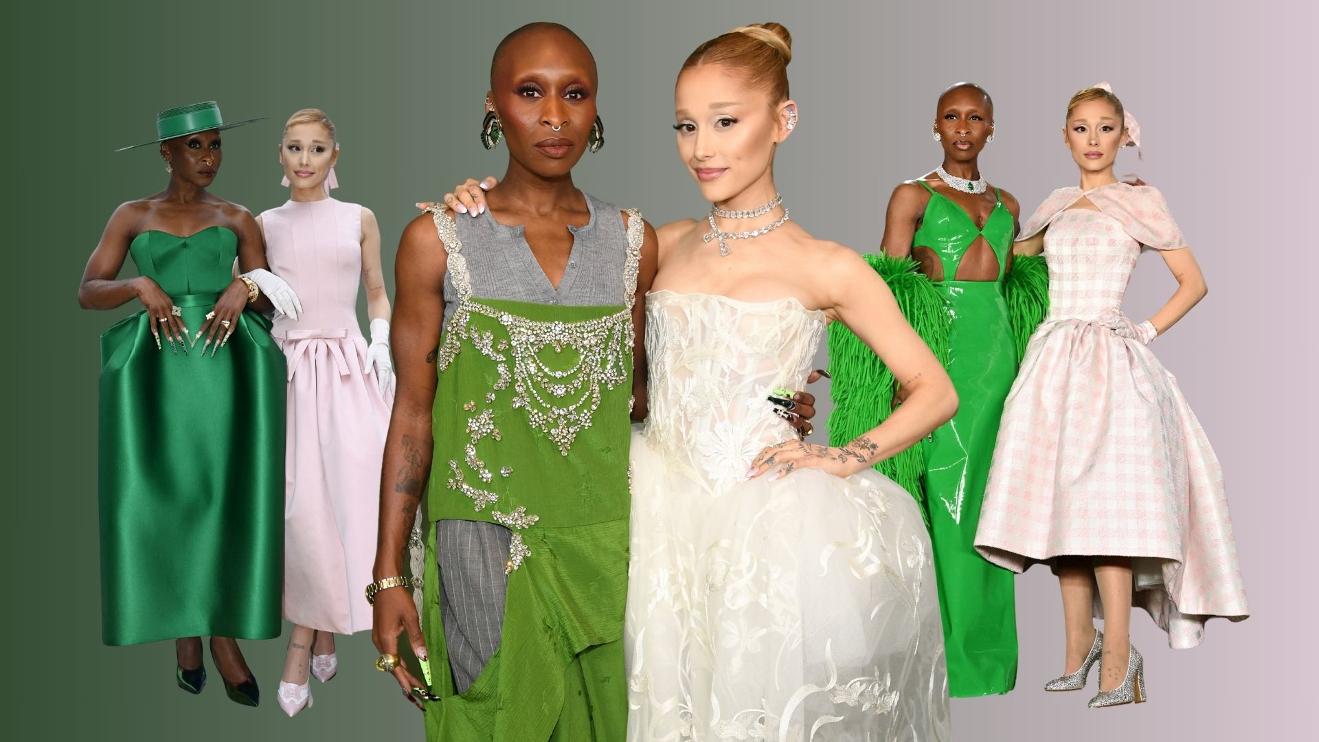 Every outfit worn by Ariana Grande and Cynthia Erivo on the Wicked press tour