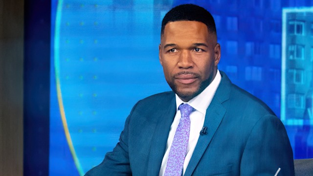 Michael Strahan in the GMA studios 