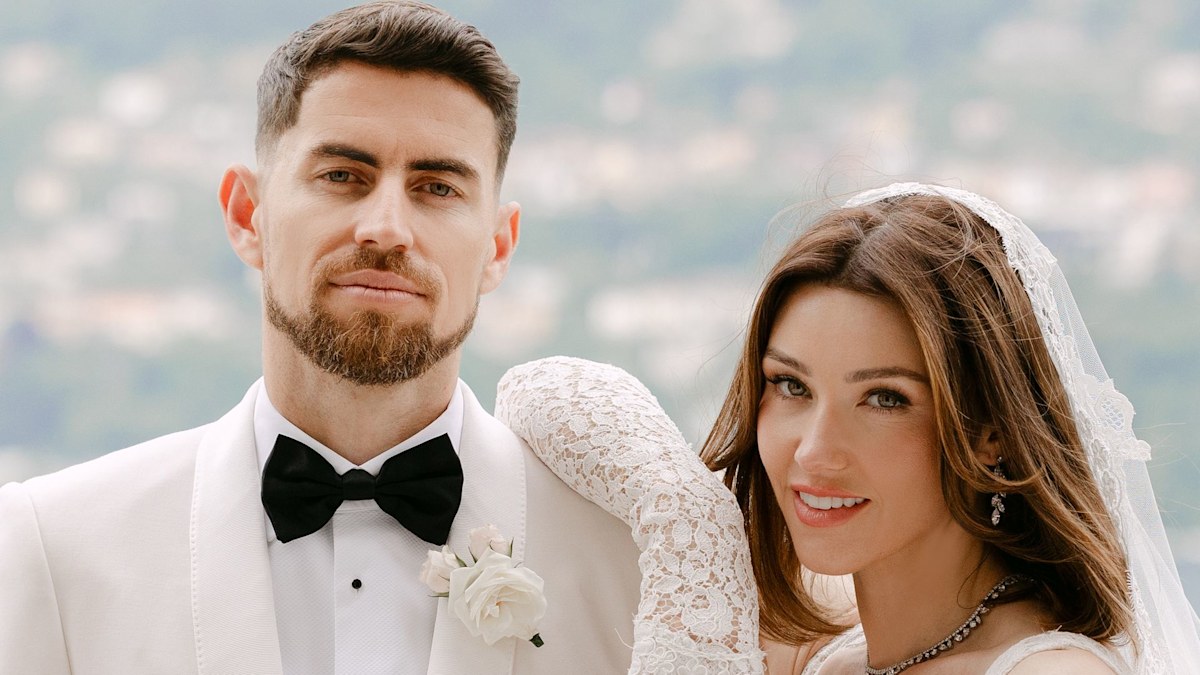 Exclusive: Football legend Jorginho marries singer Catherine Harding by breathtaking Lake Como