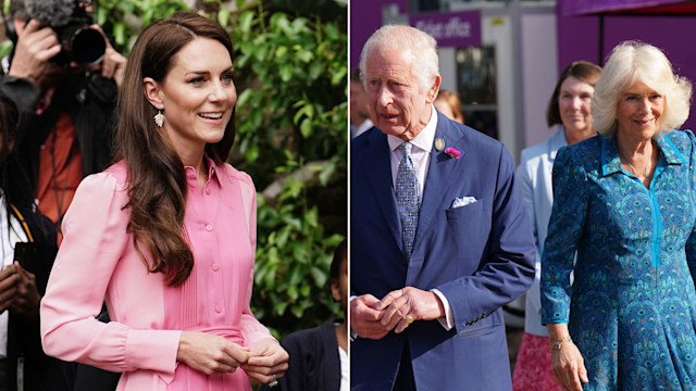 Kate Middleton, the King and Queen at Chelsea Flower Show