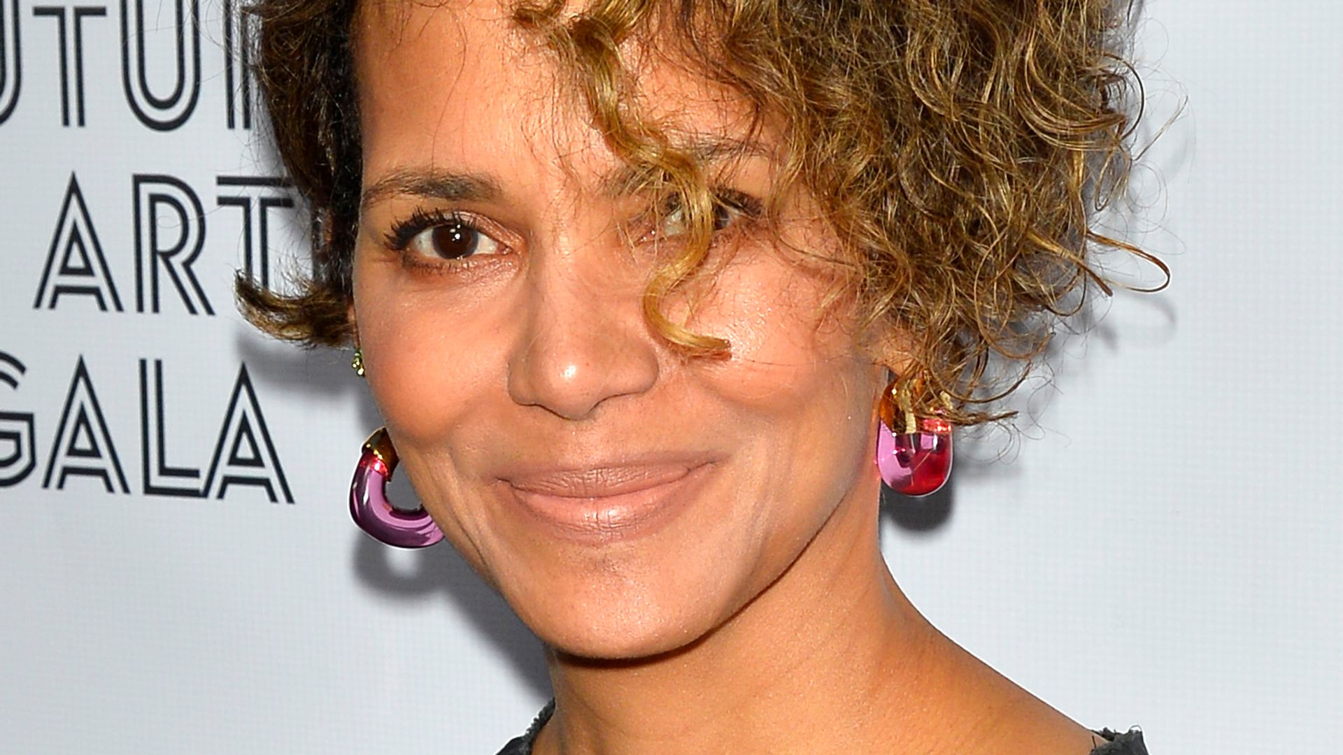 Halle Berry smiling at the camera
