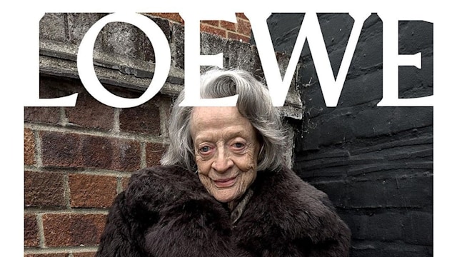 Dame Maggie Smith fronts Loewe's fronts Spring/Summer 2024 precollection campaign