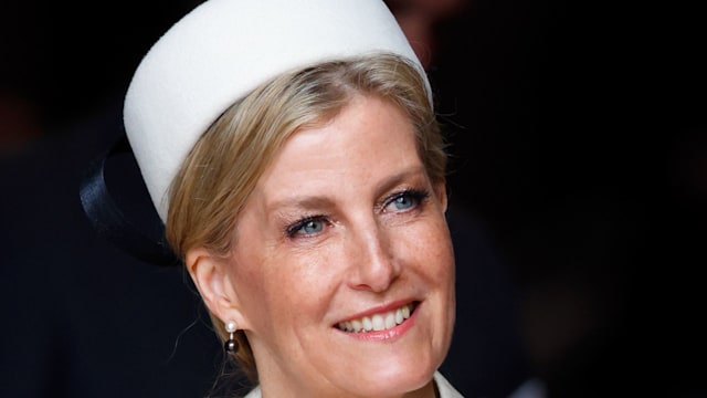  Sophie, Duchess of Edinburgh in a white hat