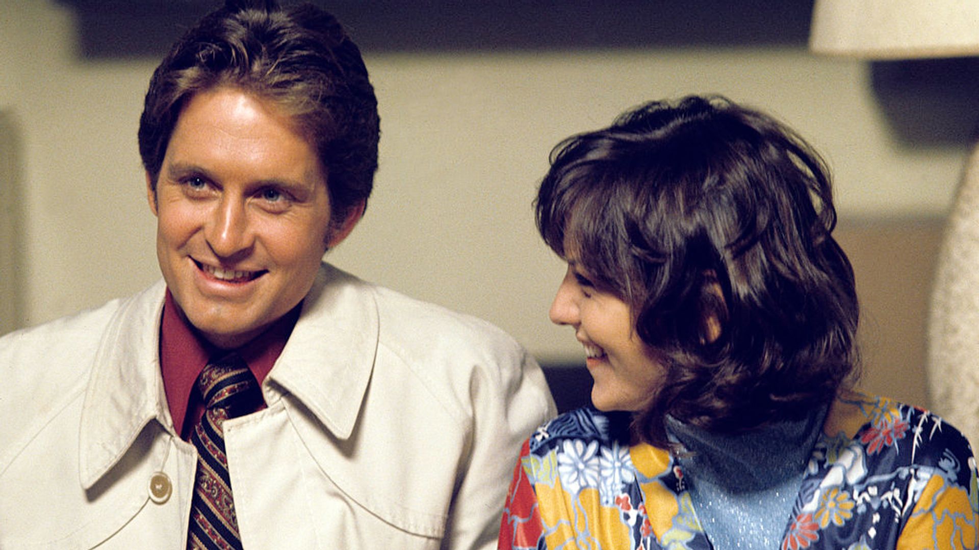 Michael Douglas and Brenda Vaccaro laughing together