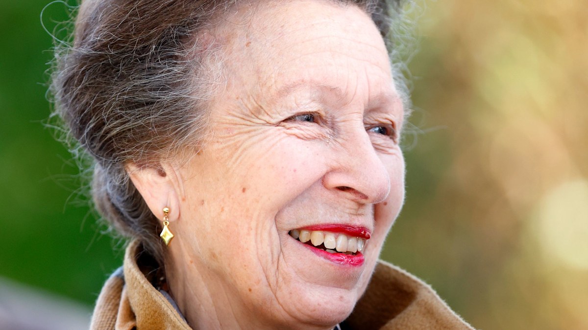 Princess Anne's private living room at Gatcombe Park is surprisingly cluttered