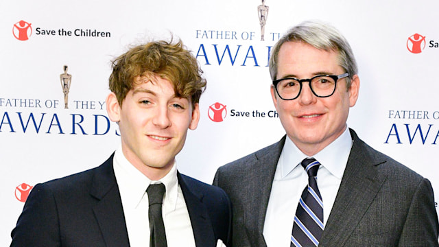 Matthew Broderick and James Wilkie Broderick attend the 81st Annual Father Of The Year Awards on June 15, 2023 in New York City.