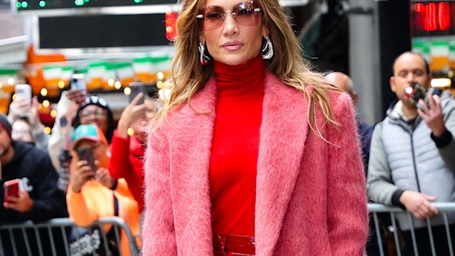 NEW YORK, NY - MAY 06: Jennifer Lopez is seen arriving at "Good Morning America" in Times Square on May 06, 2024 in New York City.  (Photo by Jose Perez/Bauer-Griffin/GC Images)