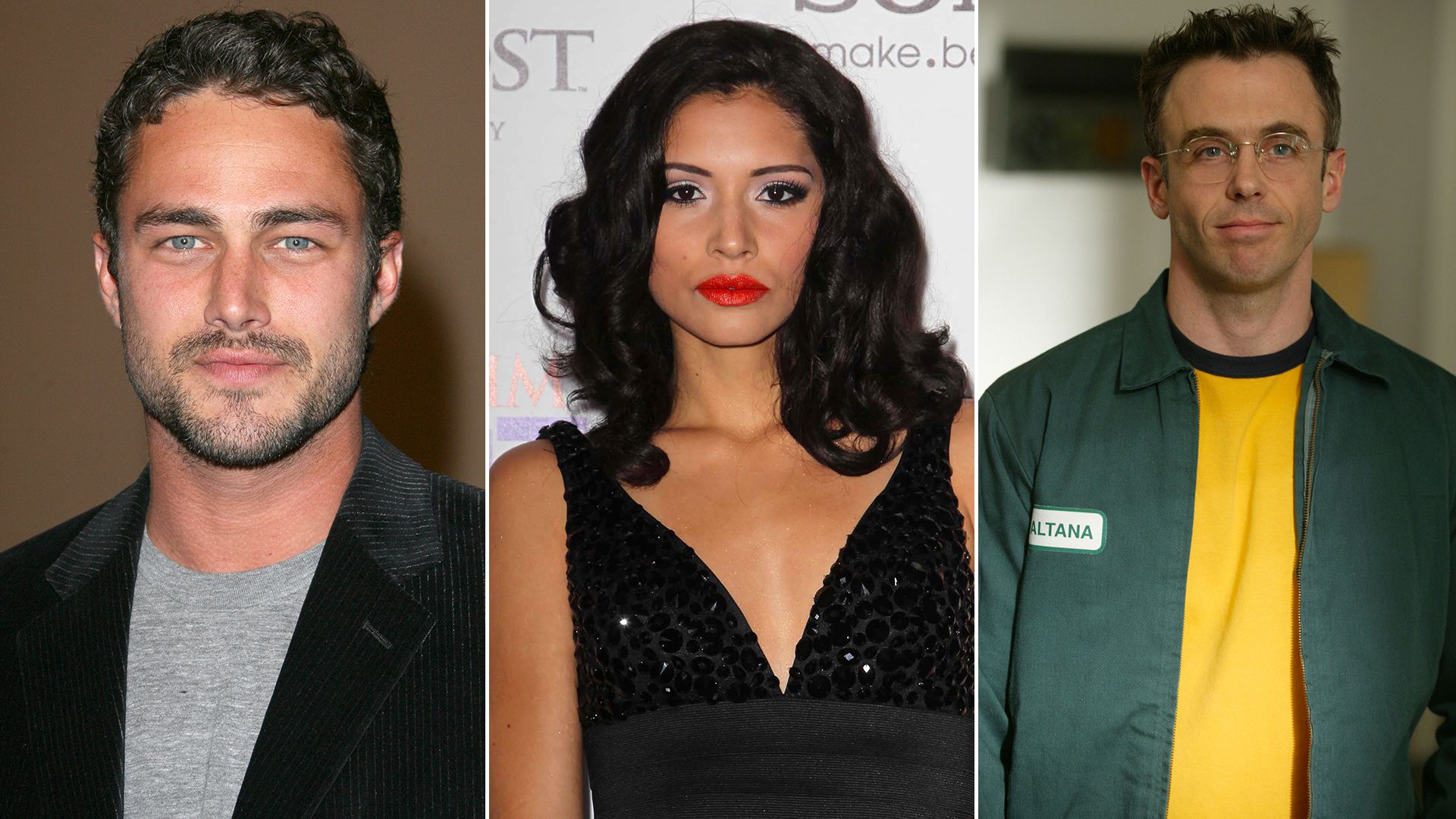 Taylor Kinney, Miranda Rae Mayo and David Eigenberg at the start of their careers 