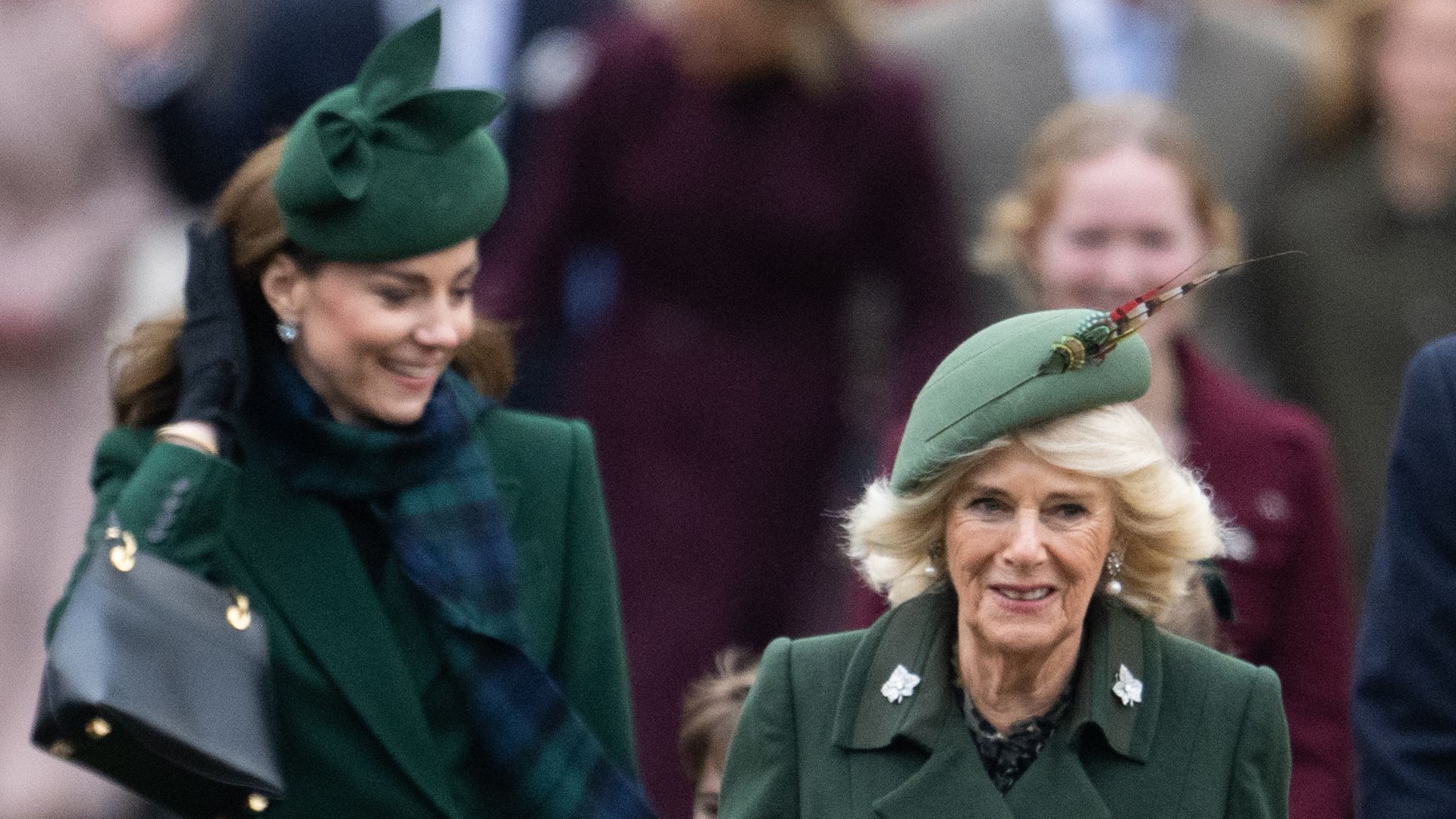 Why did Queen Camilla and Princess Kate wear green at Christmas?