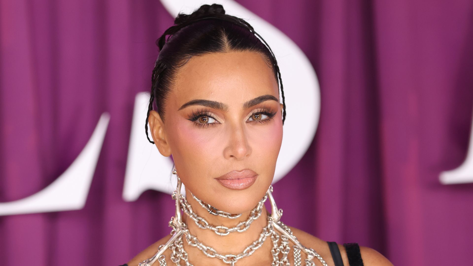 Kim Kardashian attends the "All's Fair" London Premiere