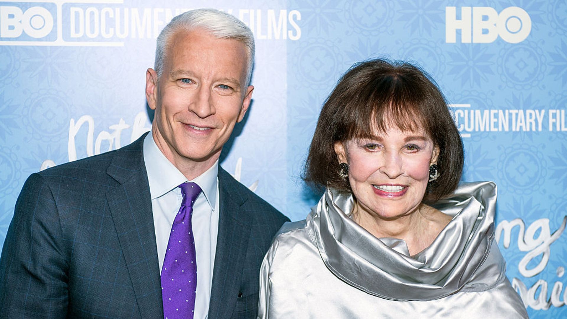 Anderson Cooper with his mom Gloria Vanderbilt 