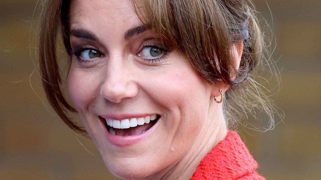 Princess Kate wearing red blazer
