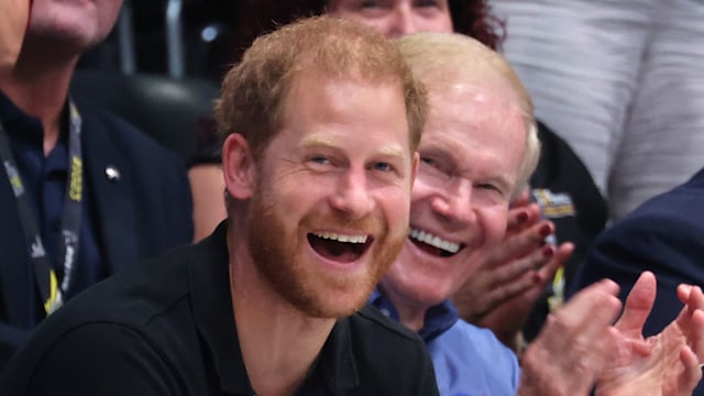 Prince Harry laughing at Invictus Games