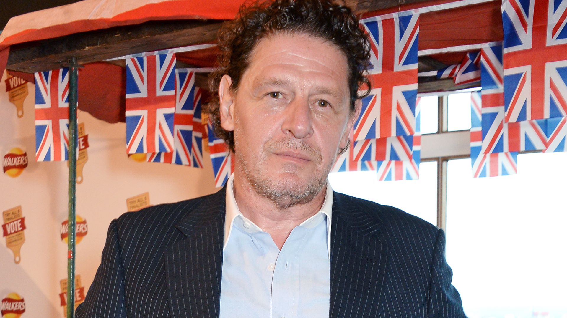 Marco Pierre White stood for a photo