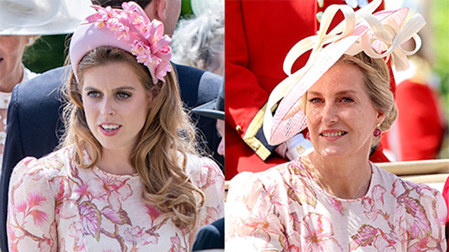 Princess Beatrice and Duchess Sophie wear same floral dress by Zimmerman