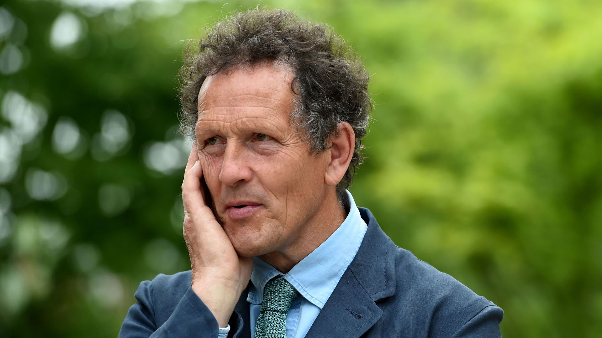 Monty Don with his head in his hand