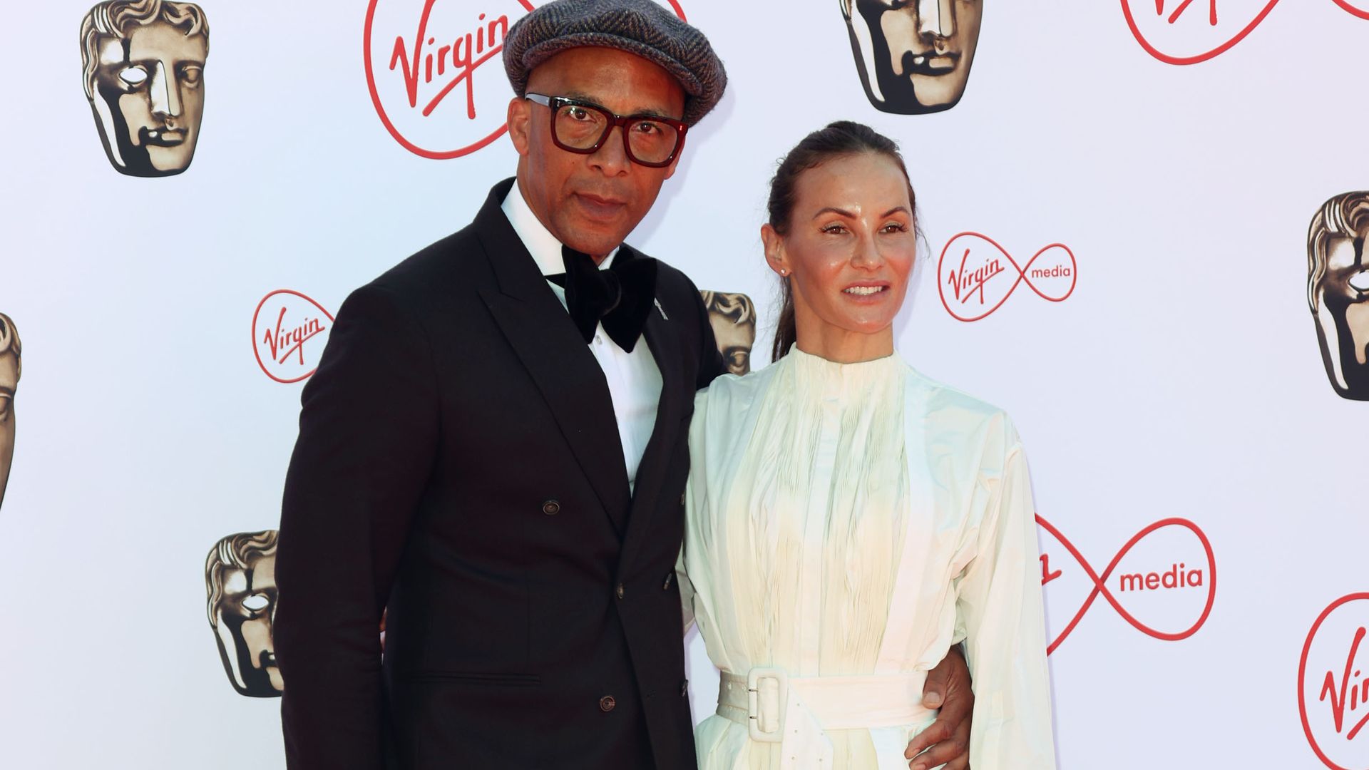 Jay Blades on the red carpet with his wife Lisa Zbozen