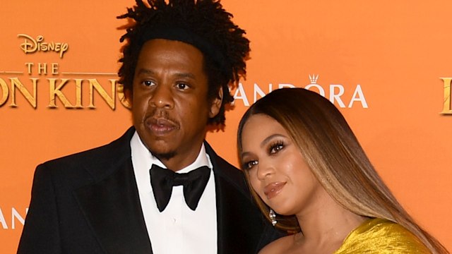 Beyonce Knowles-Carter and Jay-Z on red carpet