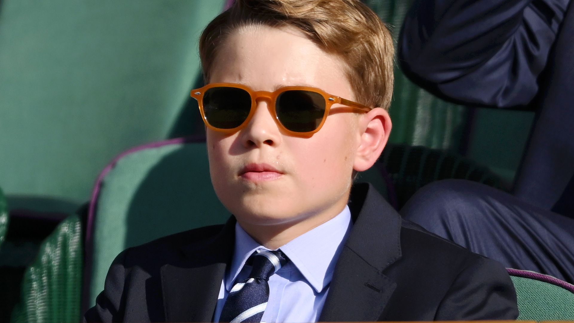 Prince George attends day fourteen of Wimbledon