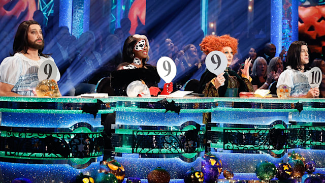 The Strictly judges in the Halloween special