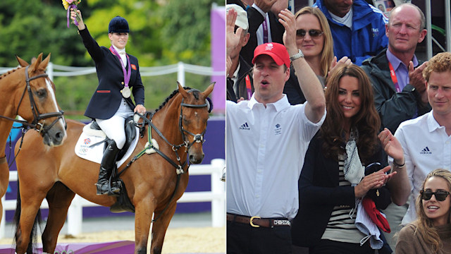 Zara's cousins, William and Harry, witnessed the moment she won a silver Olympic medal