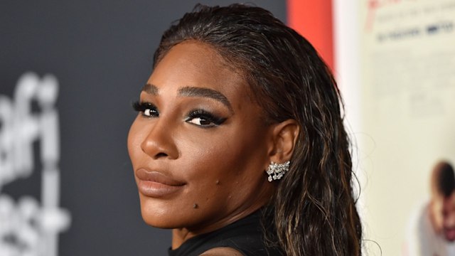 serena williams black dress boots