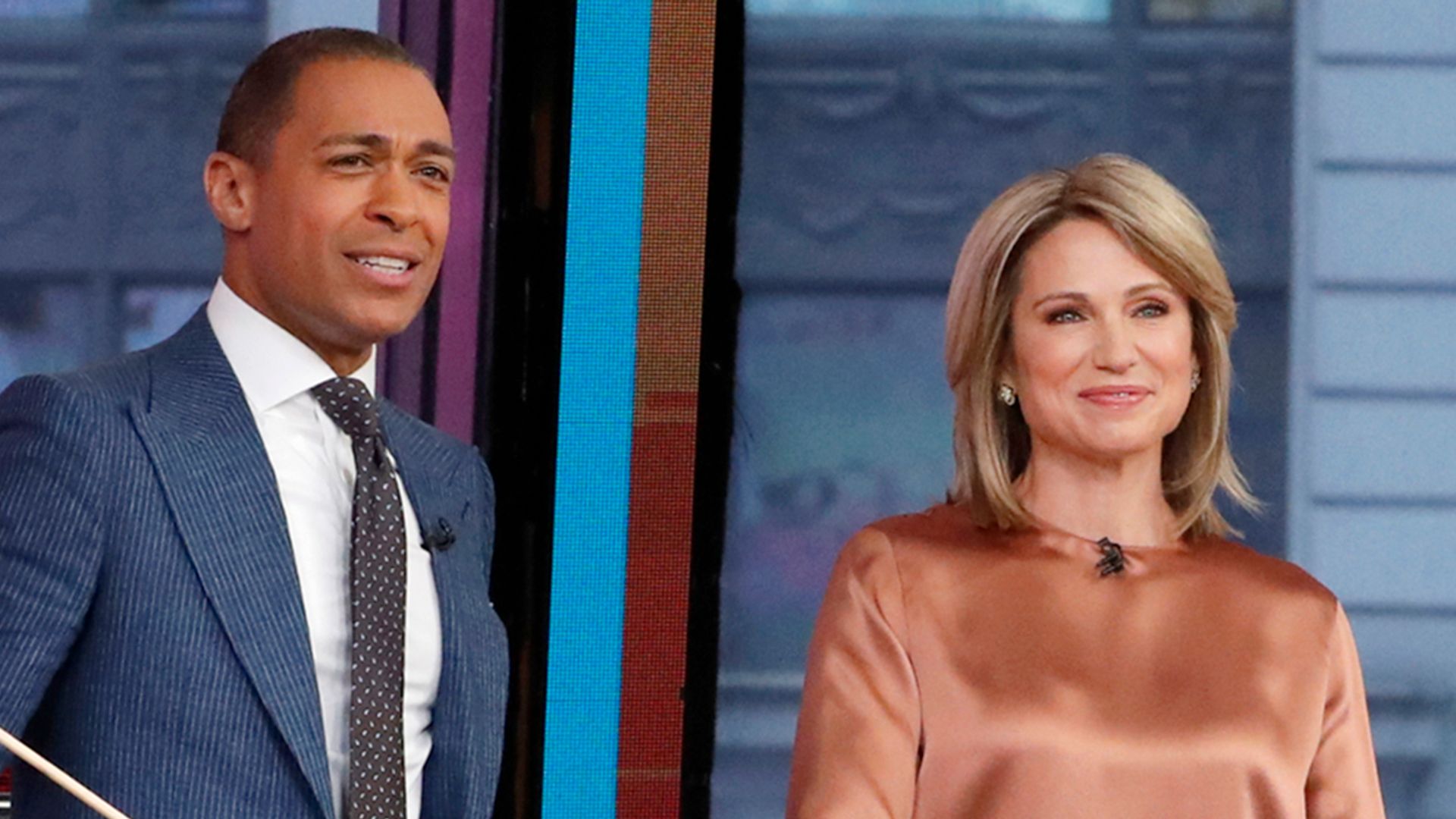 Amy Robach and T.J. Holmes on GMA