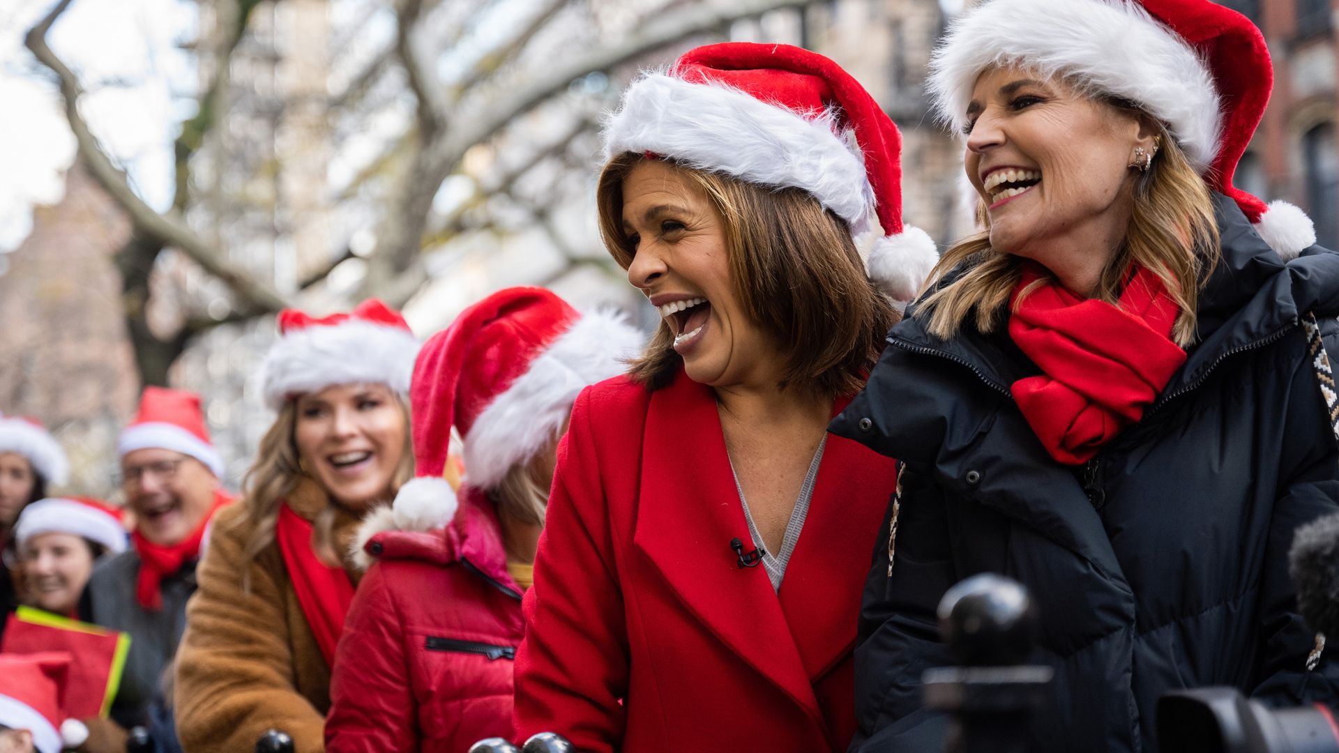 Jenna Bush Hager, Hoda Kotb, Savannah Guthrie, and other TODAY staff surprise Al Roker, singing christmas songs and giving well wishes for his recovery on Wednesday, December 14, 2022