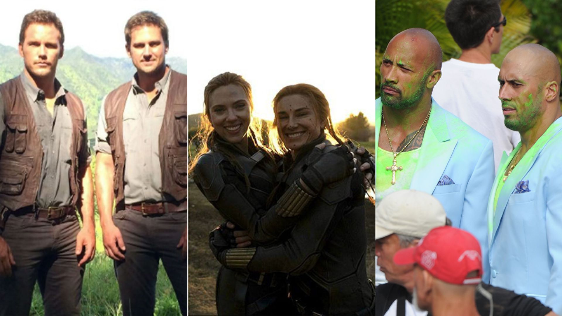 The stars and their stunt doubles: from Scarlett Johansson's Black Widow body double to Chris Pratt's late friend and stunt performer Tony McFarr