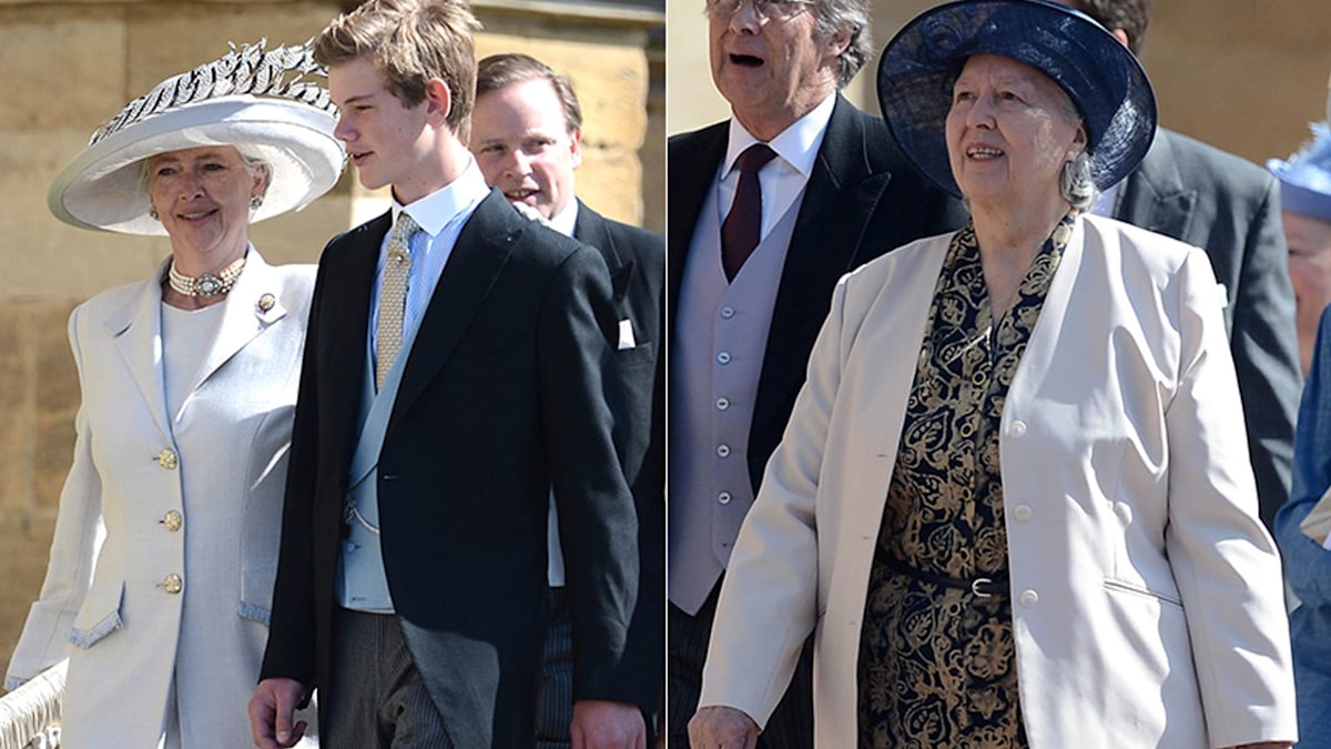 Prince Harry cheered on at his wedding by his former nannies Tiggy ...