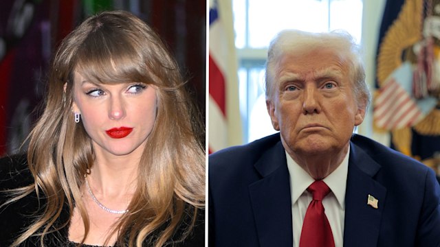Composite image of Taylor Swift and Donald Trump