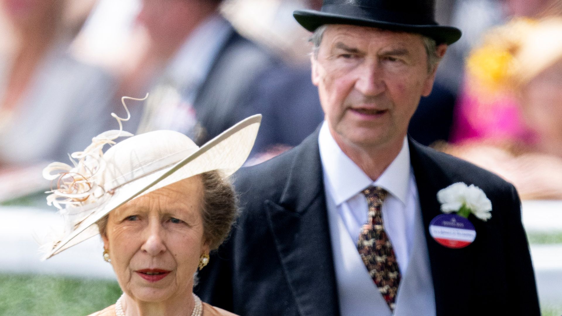 Anne and Tim Laurence at Royal Ascot