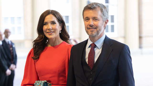 Crown Princess Mary and Prince Frederik at coronation reception