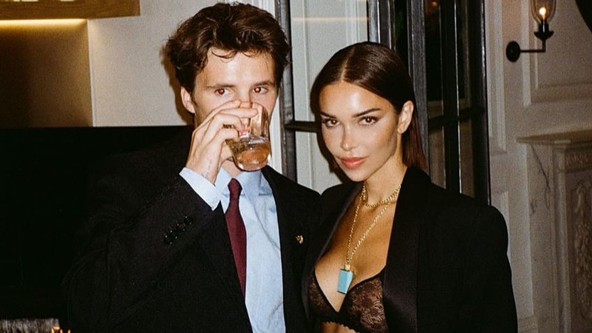 Cruz Beckham just made cow print his new date night statement