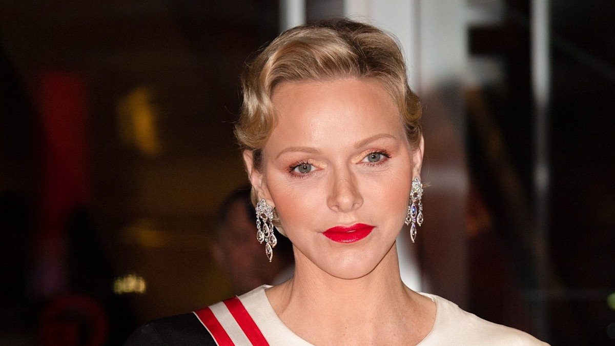 Princess Charlene's ultralong Barbie blonde hair will make you double