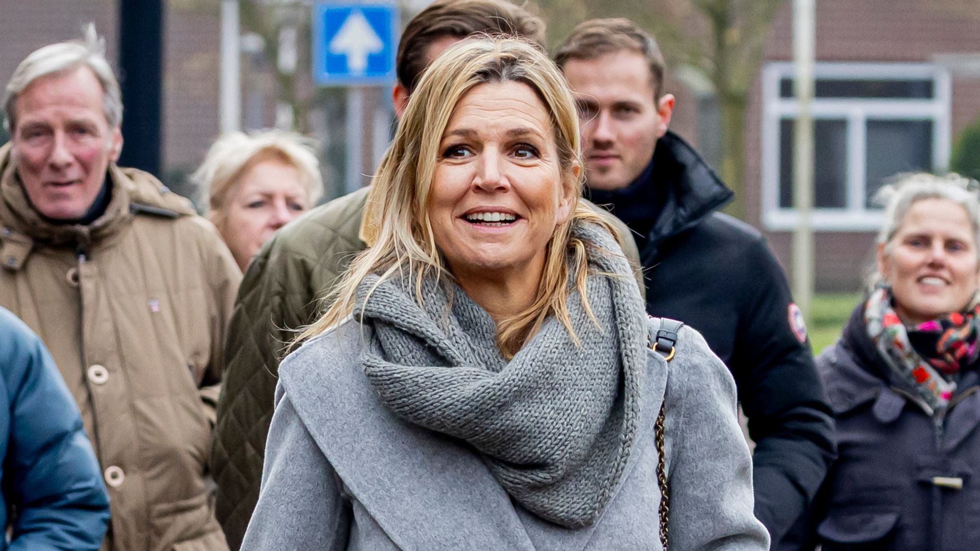 Queen Maxima of The Netherlands reacts as she attends the graduation ceremony of Princess Amalia of her general military training General Spoor Barracks on January 23, 2026