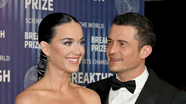 Katy Perry and Orlando Bloom attend the 10th Breakthrough Prize Ceremony at the Academy of Motion Picture Arts and Sciences on April 13, 2024 in Los Angeles, California.