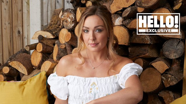 Strictly's Amy Dowden looking serious during a photoshoot with HELLO! magazine