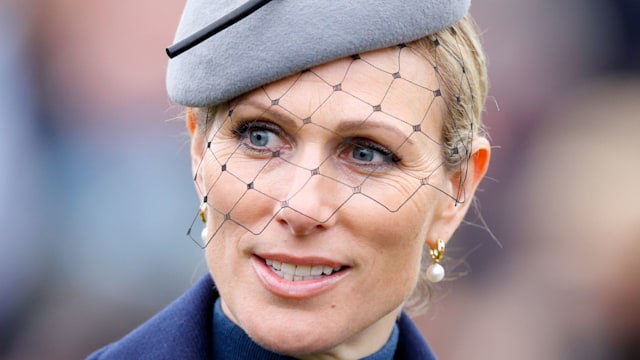 Zara Tindall attends day 1 'Champion Day' of the Cheltenham Festival at Cheltenham Racecourse 