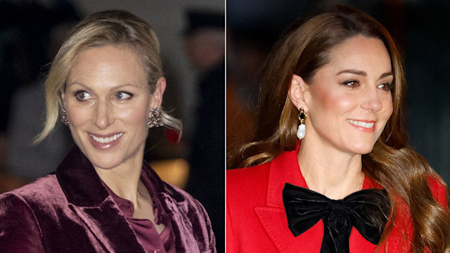 Zara Tindall and Kate Middleton