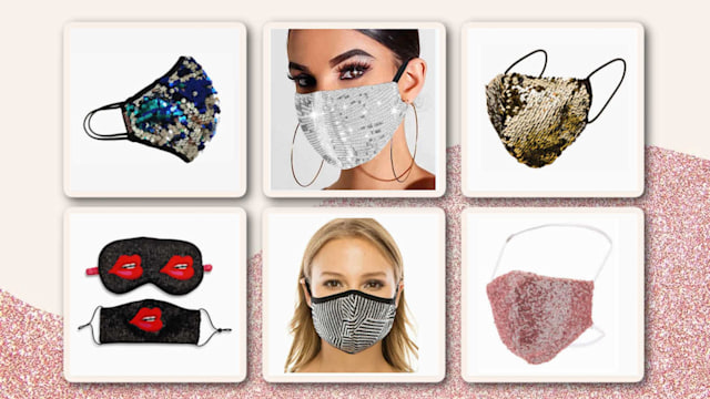 best sequin sparkly face masks where to buy 2022   t