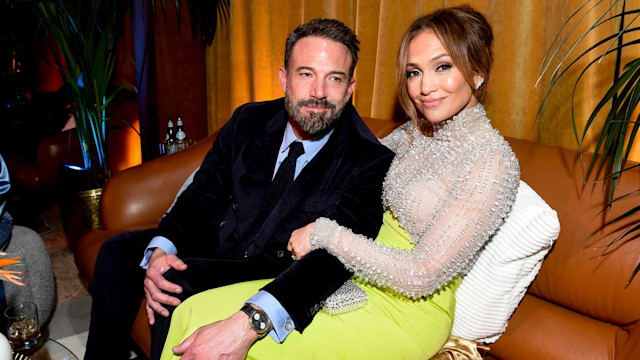 Ben Affleck and Jennifer Lopez at the World Premiere of "AIR" held at the Regency Village Theatre on March 27, 2023 in Los Angeles, California. (Photo by Gilbert Flores/Variety via Getty Images)