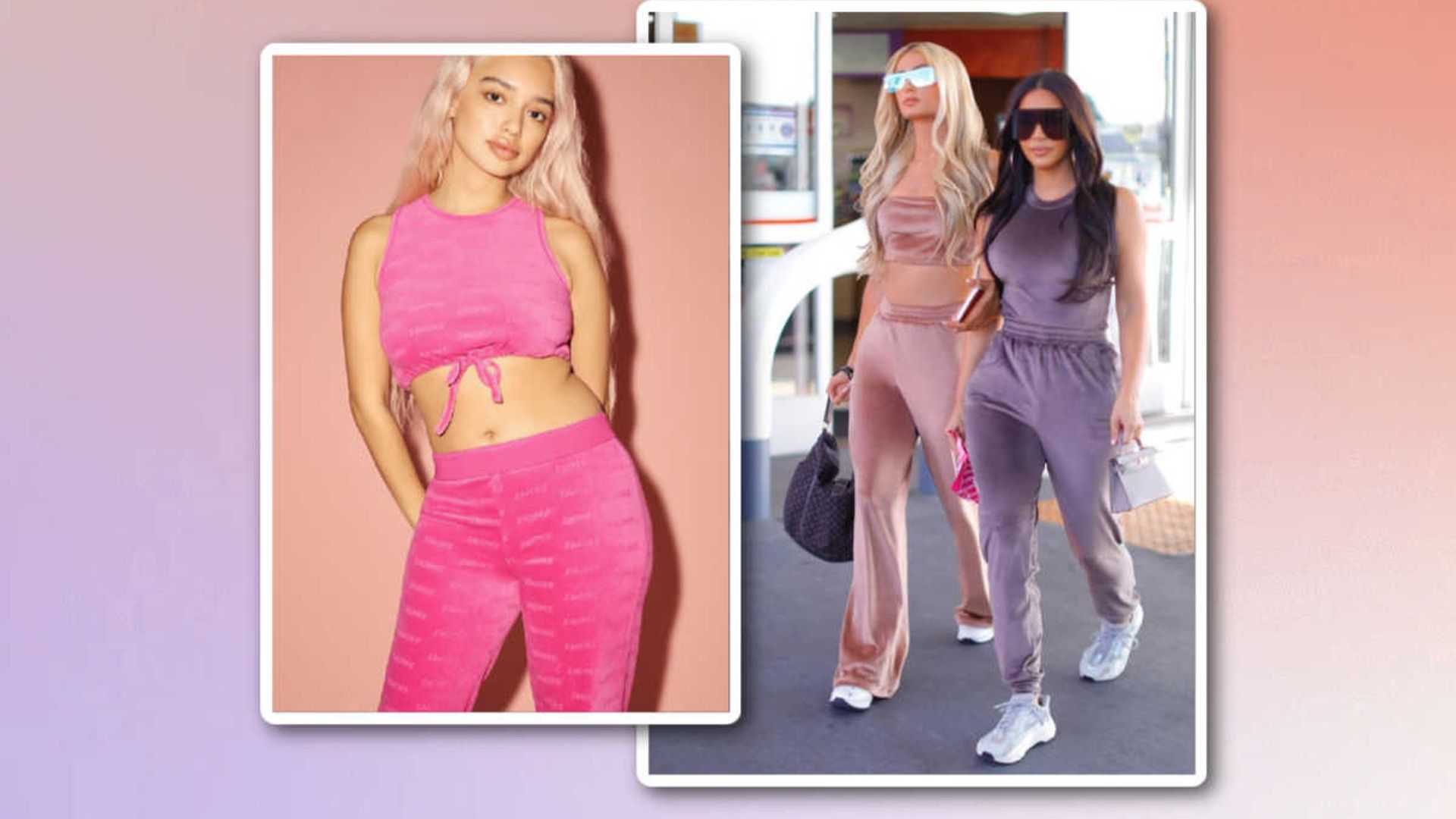 Kim Kardashian's new hot pink SKIMS tracksuit is a Y2K fashion