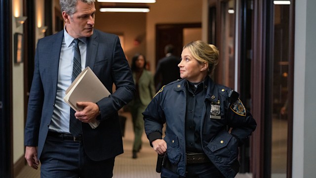 Peter Hermann and Vanessa Ray on Blue Bloods