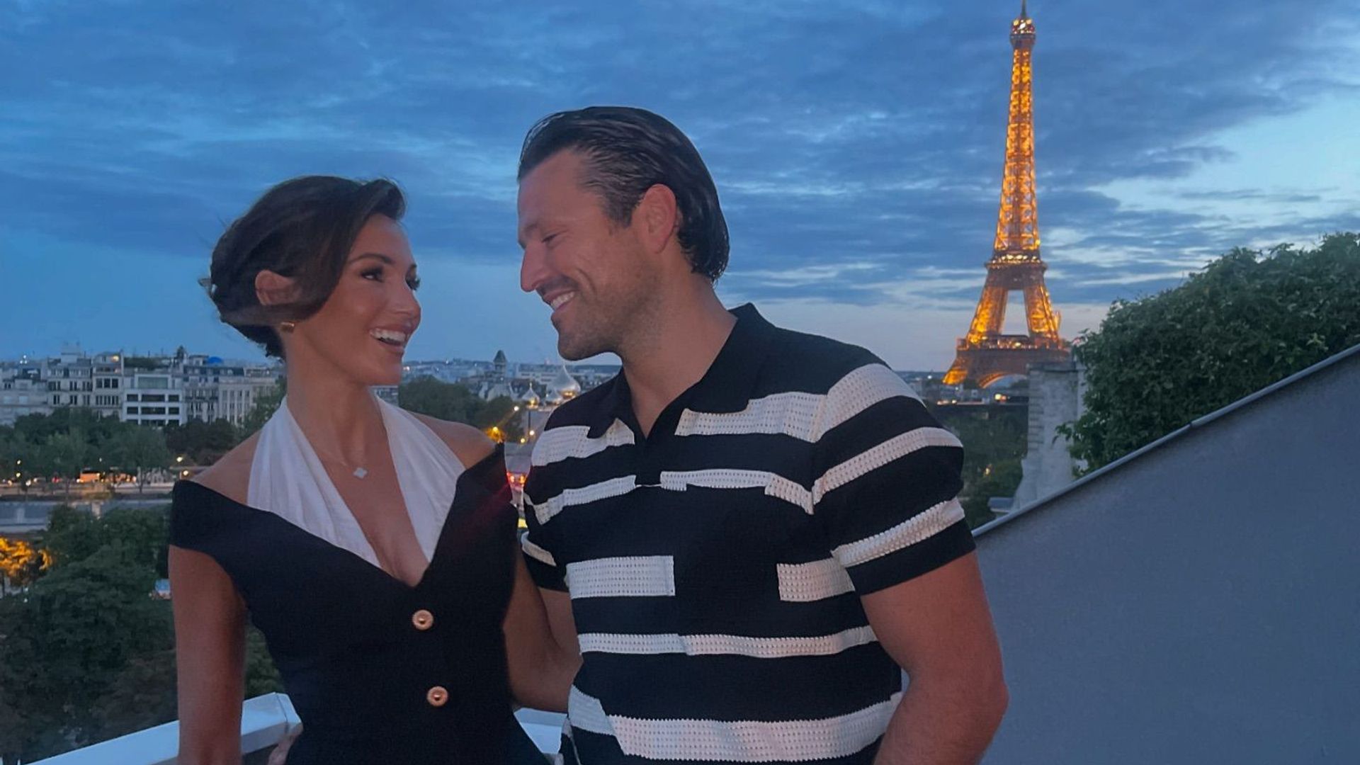 Michelle Keegan shows off endless legs in romantic kissing photo from Paris getaway with husband Mark