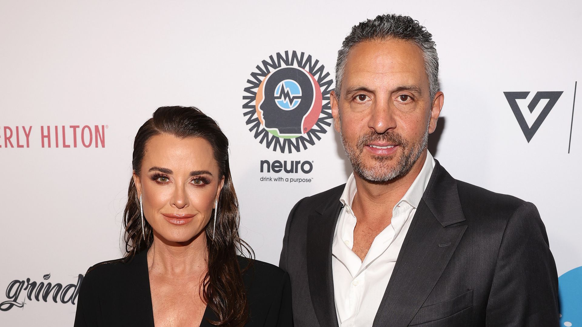 Kyle Richards and Mauricio Umansky attend the Homeless Not Toothless Hollywood Gala at The Beverly Hilton on April 22, 2023 in Beverly Hills, California