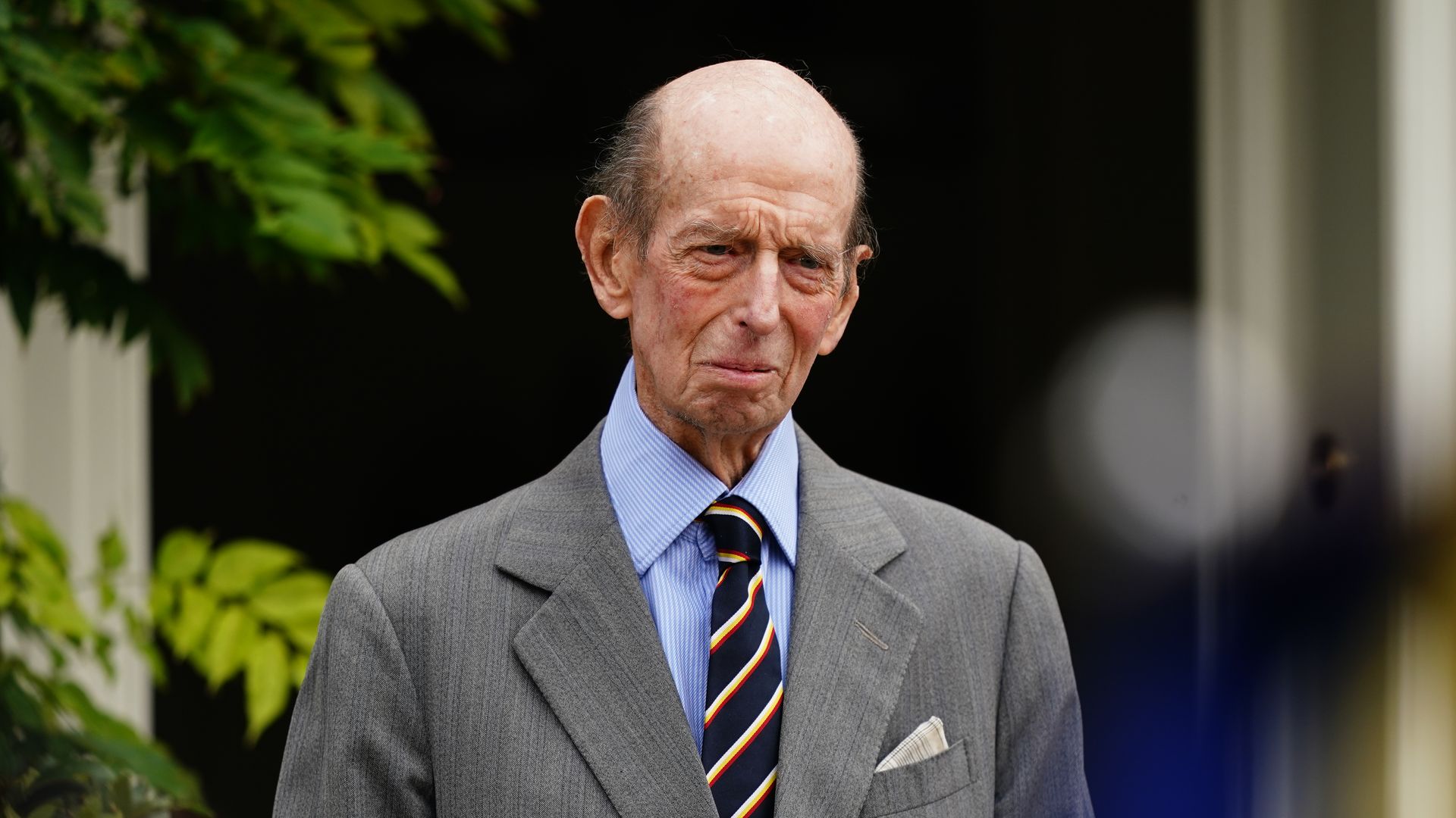 LONDON, ENGLAND - OCTOBER 9: Prince Edward, Duke of Kent, watches three