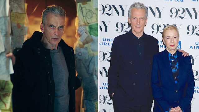 Peter Capaldi in Criminal Record and Peter Capaldi and Elaine Collins at screening of Criminal Record in New York