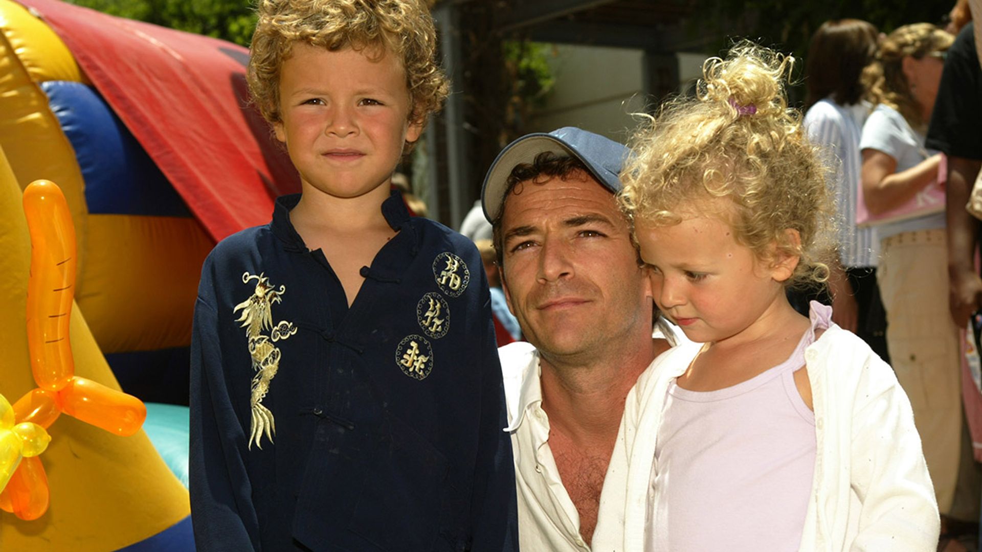 luke perry with children