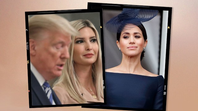 Donald Trump with his daughter Ivanka Trump and Meghan Markle